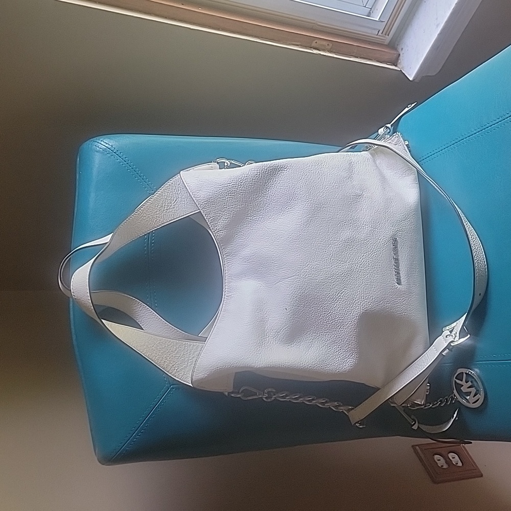 Michael Kors White Leather Handbag